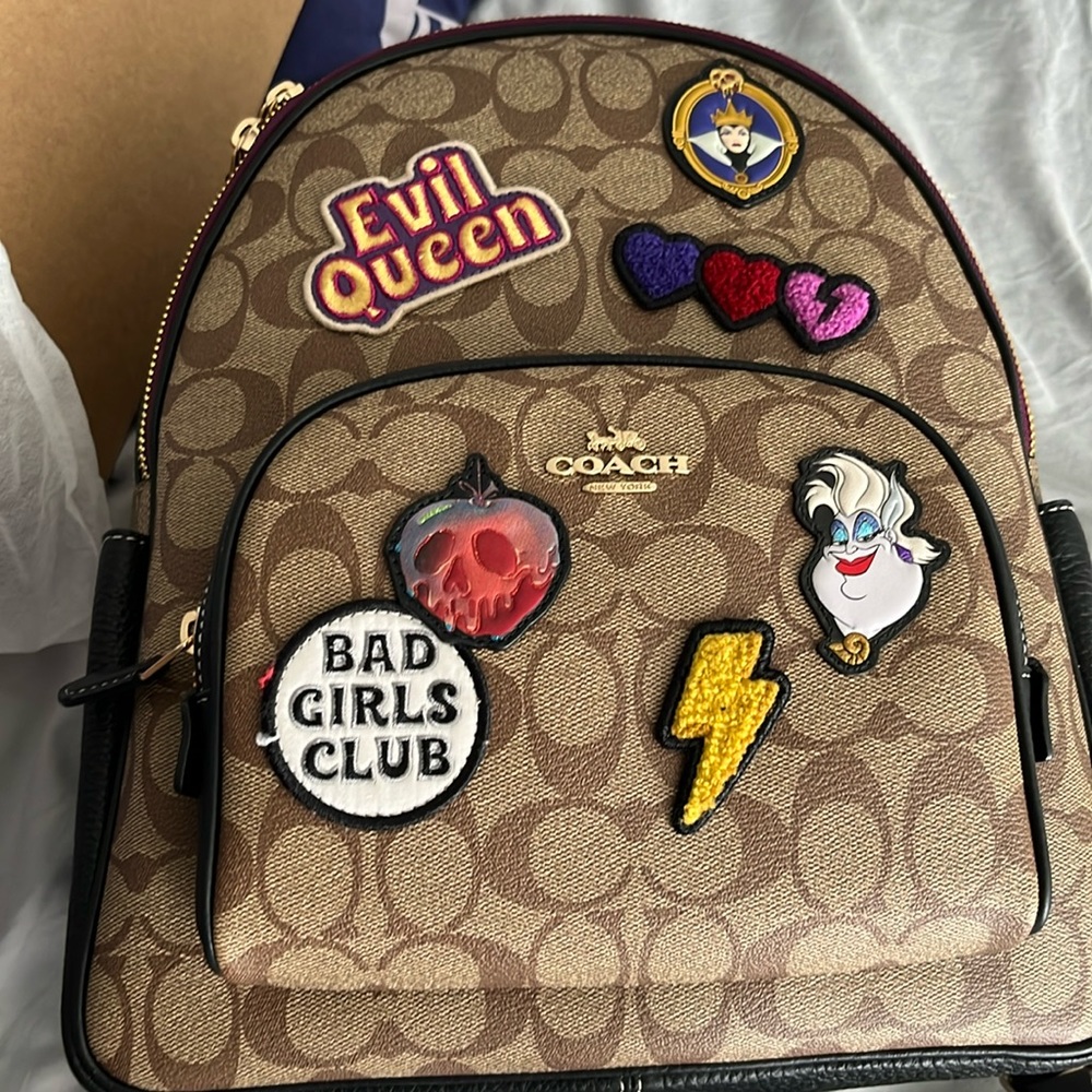 Coach X Disney Villians Court Backpack with Patches